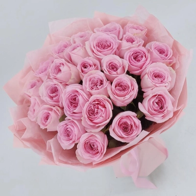 Букет из нежно-розовых роз – элегантность в каждом лепестке Барнаул Алтайский край Букет из нежно-розовых роз – элегантность в каждом лепестке Барнаул Алтайский край
