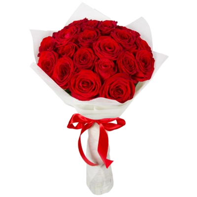 Букет из красных роз в фетре Барнаул Алтайский край