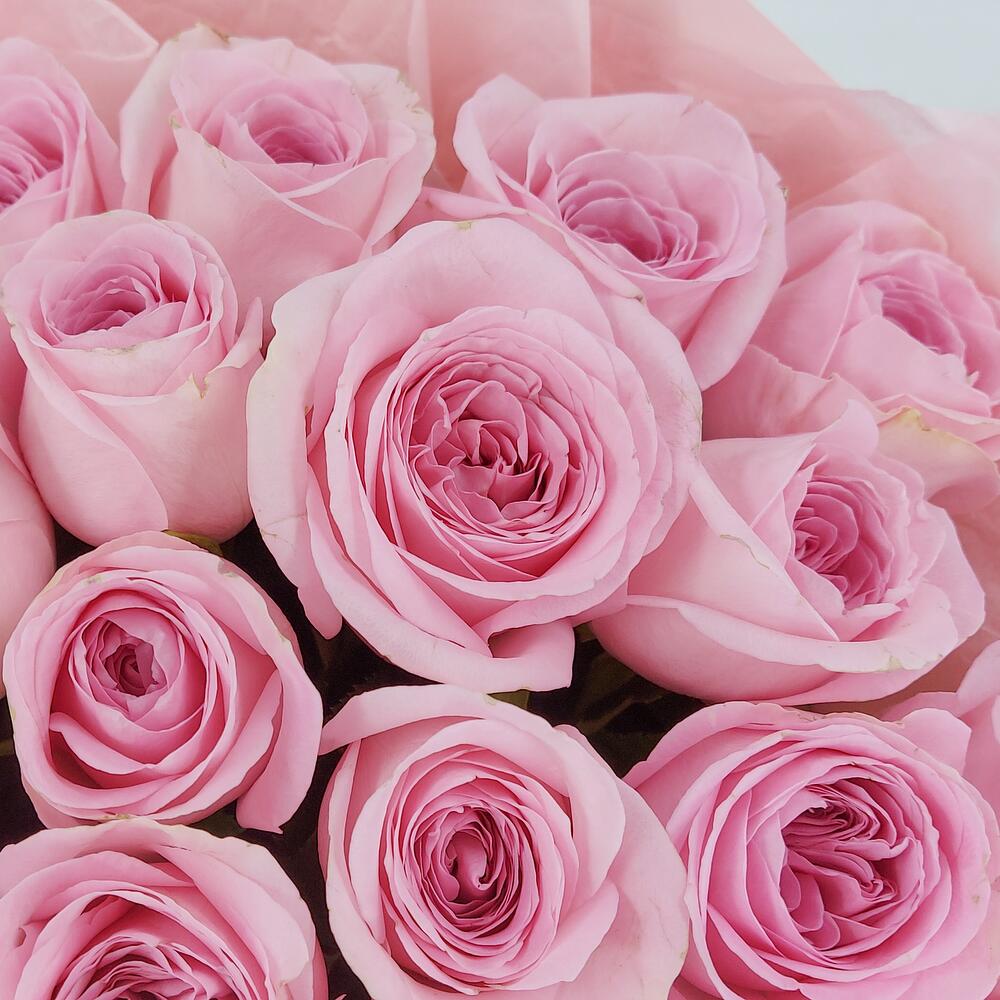 Букет из нежно-розовых роз – элегантность в каждом лепестке Барнаул Алтайский край